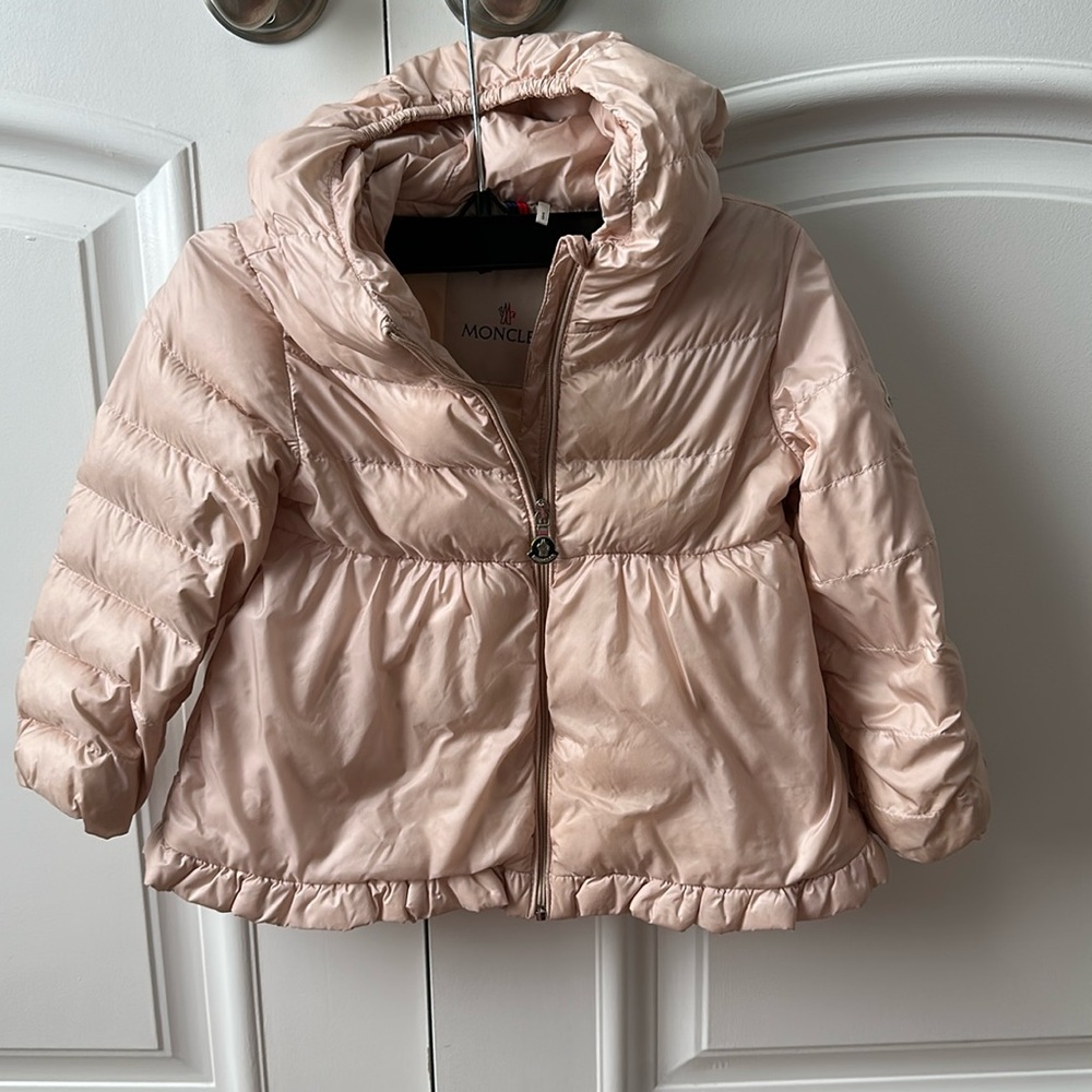 Moncler Odile Pink Down Girls Jacket